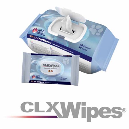 ICF Salviette Umidificate CLX Wipes 40 Salviette in Cani