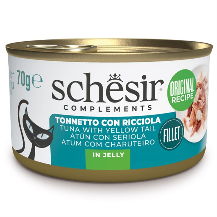 Complements Per Gatti Adulti Filetti in Gelatina Tonnetto Con Ricciola