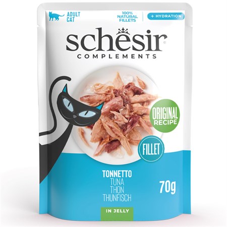 Complements Per Gatti Adulti Filetti in Gelatina Tonnetto in Gatti