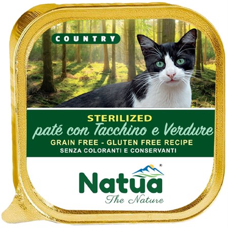 Country Adult Cat Sterilizzato Pat Tacchino e Verdure in Gatti
