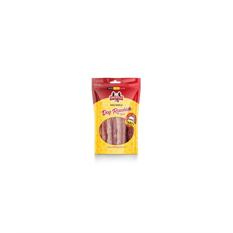 DOG SNACK RAWHIDE ANATRA 80G SNUFFLE