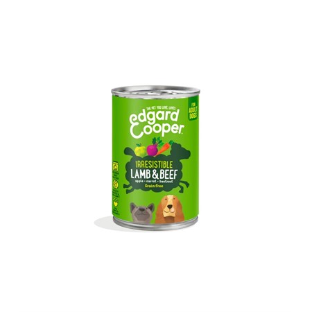 EDGARD C DOG AGNELLO E MANZO 400 GR in Cani