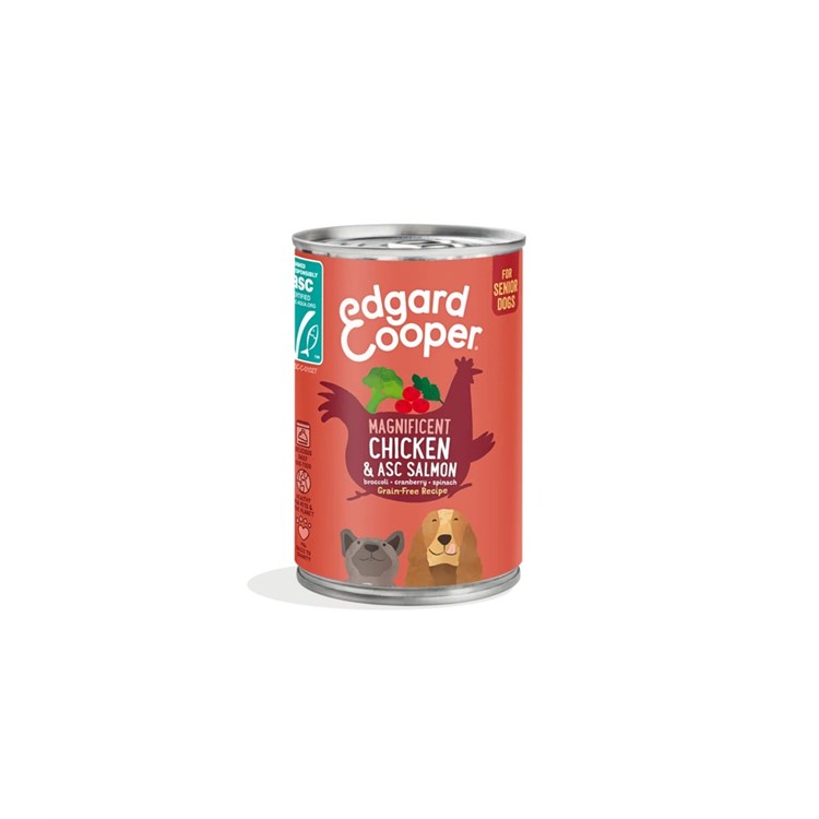 EDGARD C DOG POLLO E SALMONE 400 GR