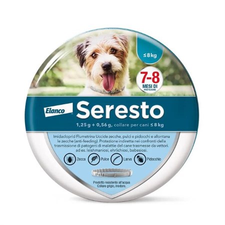 bayer seresto per cani fino a 8 kg collare antiparassitario