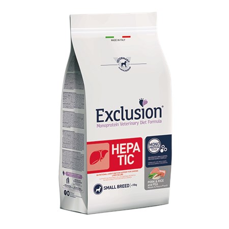 exclusion diet hepatic adult small breed 2 kg per cane