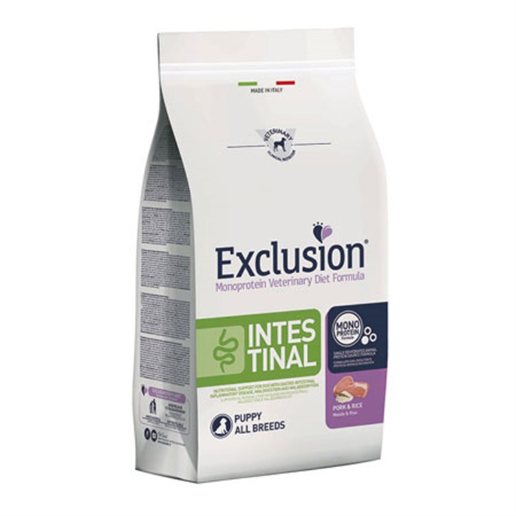 Exclusion Diet Intestinal Puppy All Breed Maiale e Riso 12 Kg