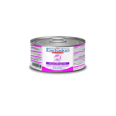 EXCLUSION HYPO MAIALE/PISELLI UMIDO 200 gr Per Cani in Cani
