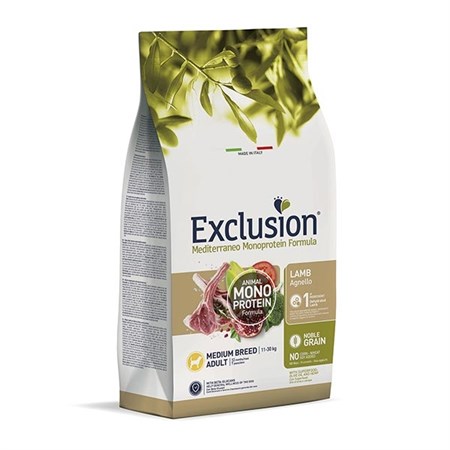 exclusion mediterraneo adult lamb medium 3 kg