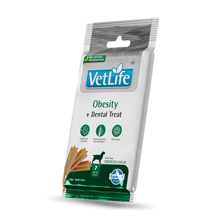 Farmina Dog Vet Life Dental Treat Obesity Medium Larg 110 gr Snack Per Cani
