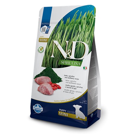 farmina nd agnello spirulina puppy mini 2 kg alimento cani