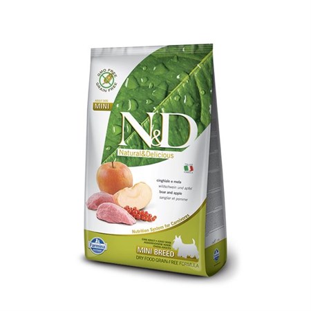 farmina n d grain free adult mini cinghiale e mela 2 5 kg