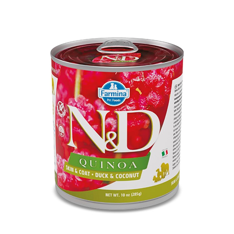 Farmina N/D Umido Quinoa Dog Adult Skin Coat Anatra e Cocco 140 Gr