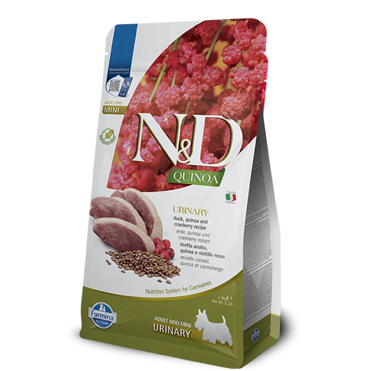 Farmina ND Quinoa Grain Free Mini Urinary 5 kg Crocchette Per Cani