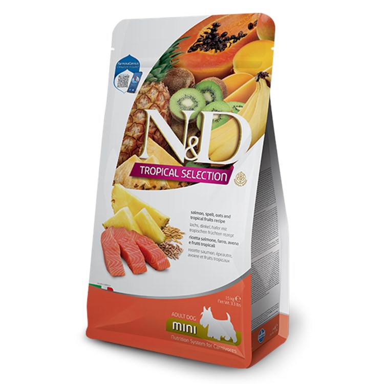 Farmina ND Tropical Fruits Adult Mini Salmone 5 Kg Cibo Per Cani