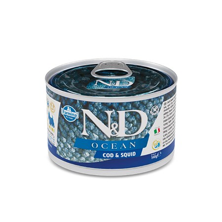 farmina n d umido ocean dog adult spigola e calamari 140 gr