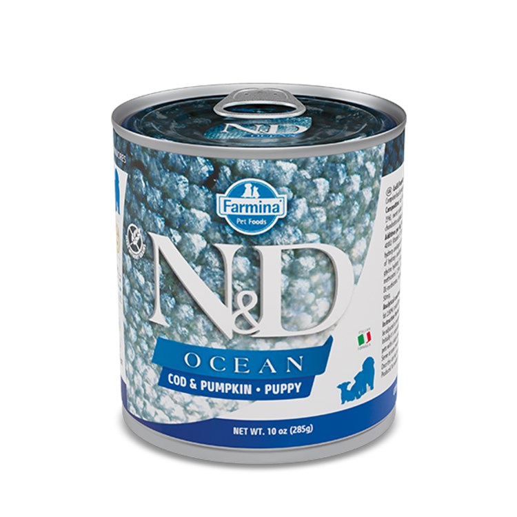 Farmina N/D Umido Ocean Dog Puppy Merluzzo e Zucca 285 Gr
