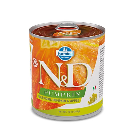 farmina n d umido pumpkin dog adult cinghiale e mela 140 gr