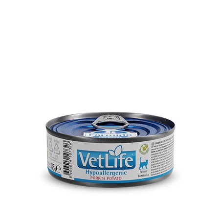 farmina vet life hypoallergenic maiale 85 gr scatoletta umido gatti