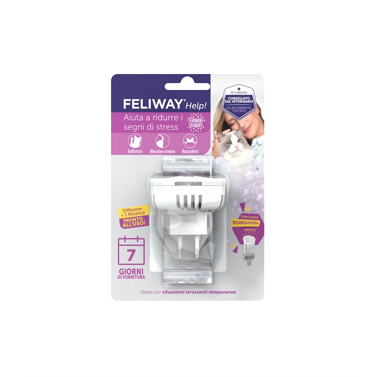 Feliway Help Diffusore + Ricarica 7 Giorni