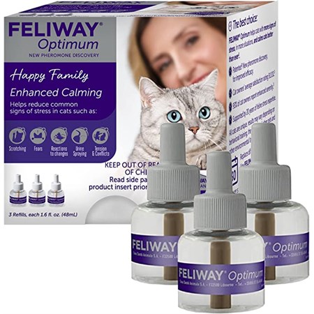 feliway optimum set 3 ricariche 48 ml per gatti