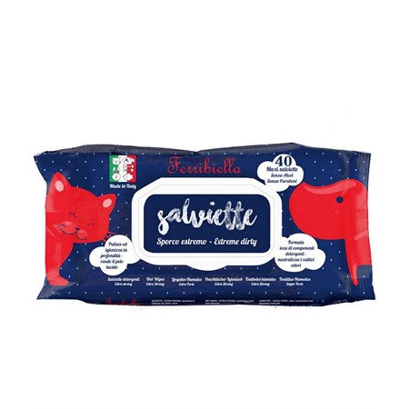 ferribiella 40 salviette detergenti sporco estremo extra strong nuetralizza i cattivi odori