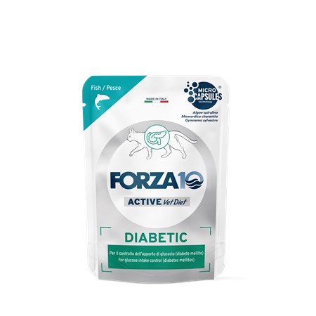 forza 10 active vet diet diabetic pesce 80 gr bustina umido gatto