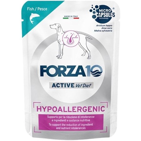 forza 10 activewet hypoallergenic 100 gr pesce busta umido cani