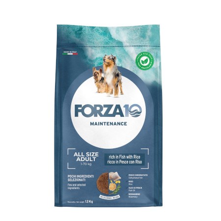 forza 10 adult all breeds maintenance pesce e riso 12 5 kg per cani