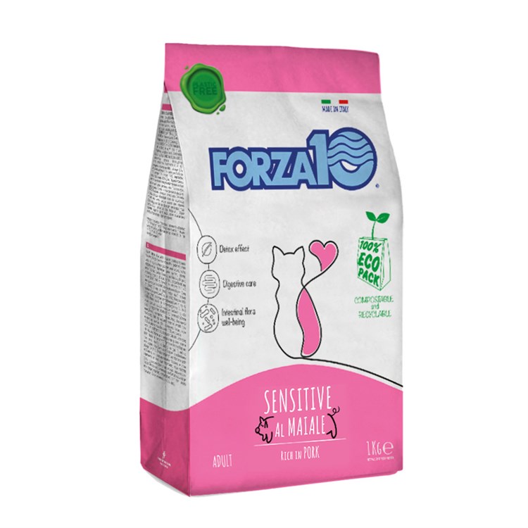 Forza 10 Maintenance Adult Sensitive Maiale 1 Kg Crocchette Gatti