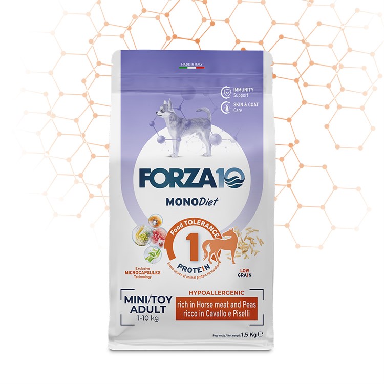 Forza 10 Mini Toy Diet Cavallo Piselli 1,5 kg Per Cani