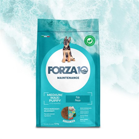 forza 10 maintenance puppy junior medium maxi fish 12 5 kg pesce per cani