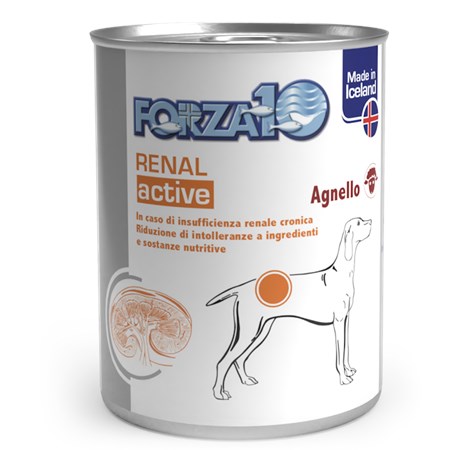 forza 10 renal active wet agnelo 390 gr barattolo umido per cani