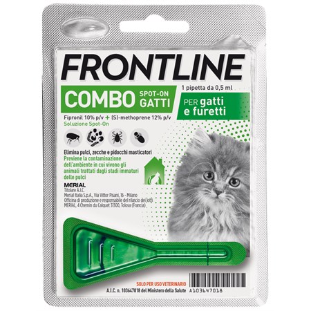 frontline combo 1 pipetta da 0 5 ml per gatti e gattini