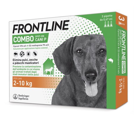 Frontline Combo Per Cani P dai 2 a 10 kg 3 pipette in Cani