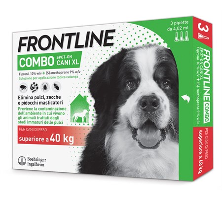 frontline combo per cani xl oltre 40 60 kg 3 pipette