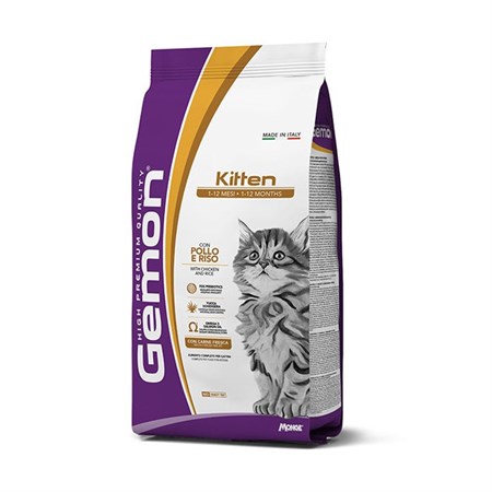 gemon by monge kitten pollo e riso 10 kg crocchette gattini