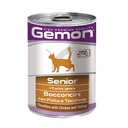 gemon cat senior pollotacchino 415g