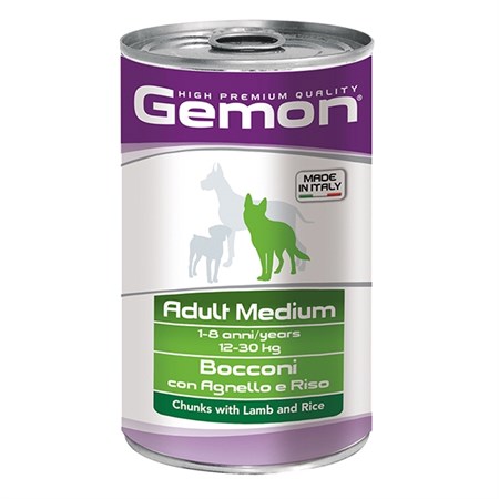 gemon dog adult medium agneriso 1250g