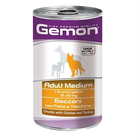 gemon dog adult medium poltacch 1250g