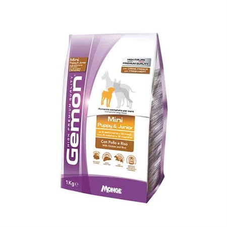 Gemon Dog Mini Puppy & Junior con Pollo e Riso in Cani