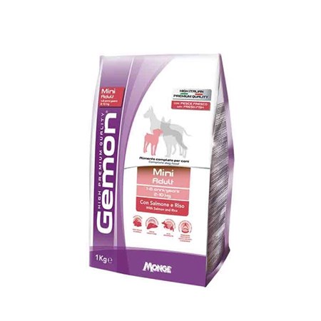 gemon mini adult salmone e riso 3 kg