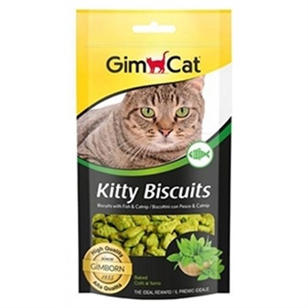 gimcat biscuit pesce catnip 40gr