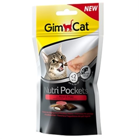 gimcat nutri pockets con manzo malto 60 gr