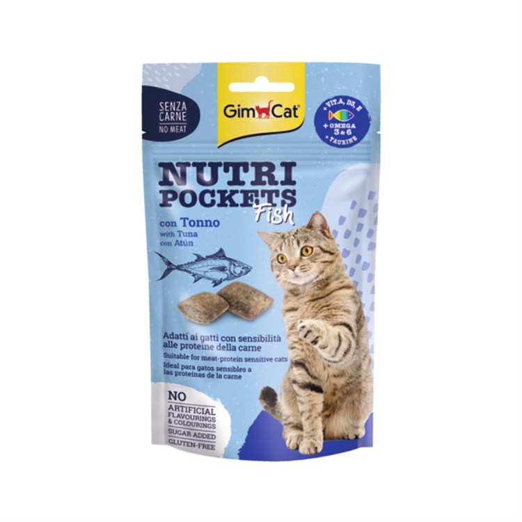 GimCat Nutri Pockets Fish con Tonno