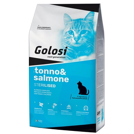 golosi cat tonno e salmone 7 5 kg per gatti