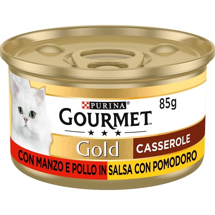 Gourmet gold Casserole 85 gr Manzo Pollo e Pomodoro