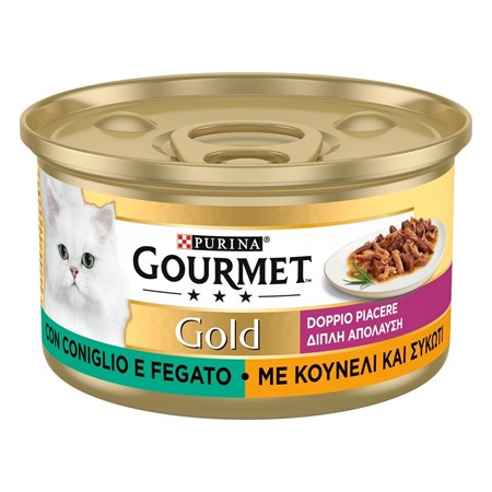 gourmet gold doppio piacere sfilaccetti 85 gr coniglio e fegato