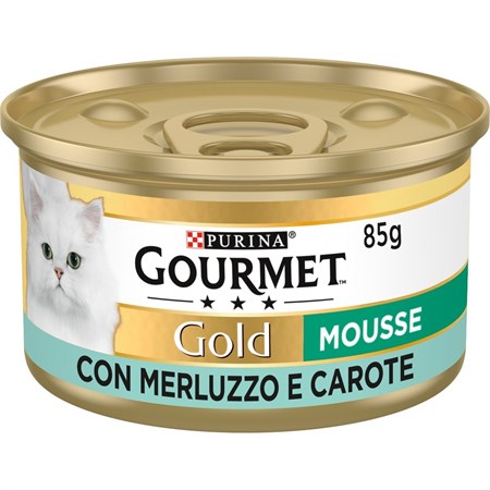 gourmet gold mousse merluzzo e carote 85 gr