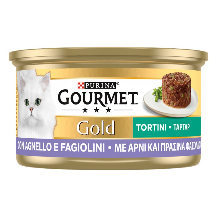 Gourmet gold Tortini 85 gr Agnello e Fagiolini