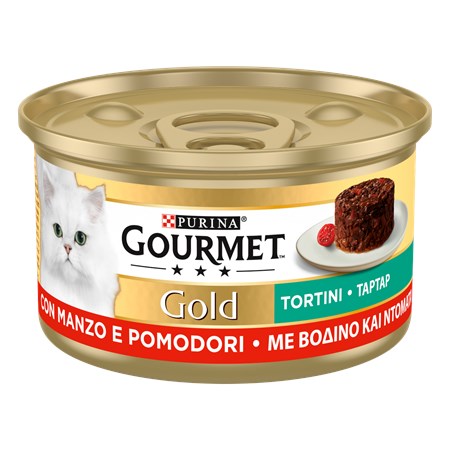 gourmet gold tortini 85 gr manzo e pomodoro